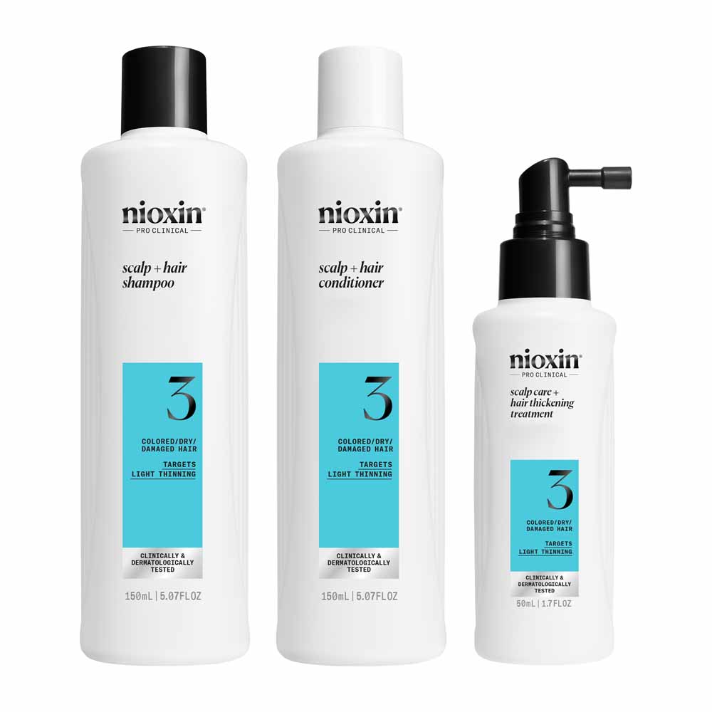 Nioxin Kit Systeme 3 Soin Densifiant Cheveux Colores Et Legerement Clairsemes 350ml