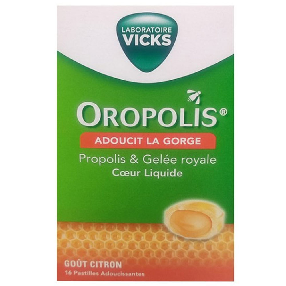 Oropolis Coeur Liquide Gelee Royale 16 Pastilles Gout Citron Merck