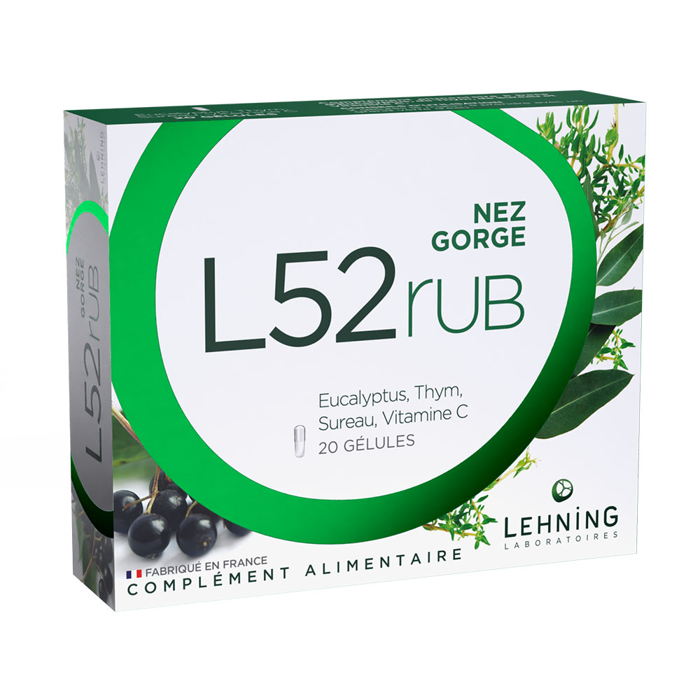 Lehning L52RUB Nez gorge 20 gélules