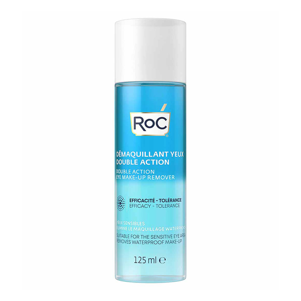 Roc Nettoyant visage Demaquillant yeux Double action 125ml