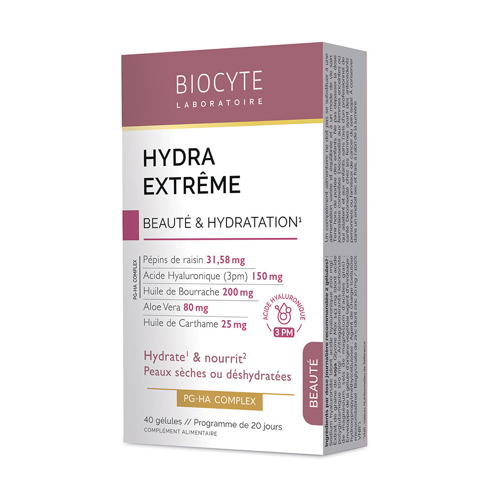 Biocyte Beauté Hydra Extrême Beauté & Hydratation 40 gélules