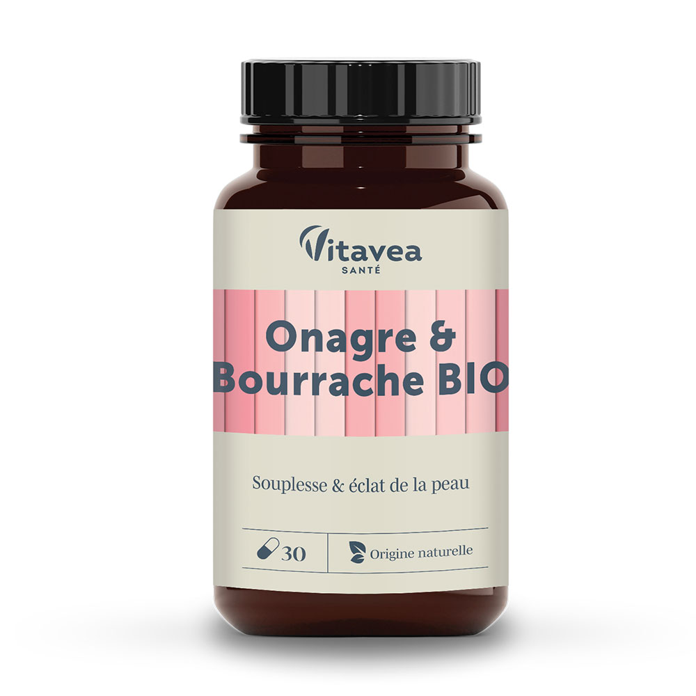 Vitavea Santé Les Essentiels Onagre Bourrache Bio x30 gélules