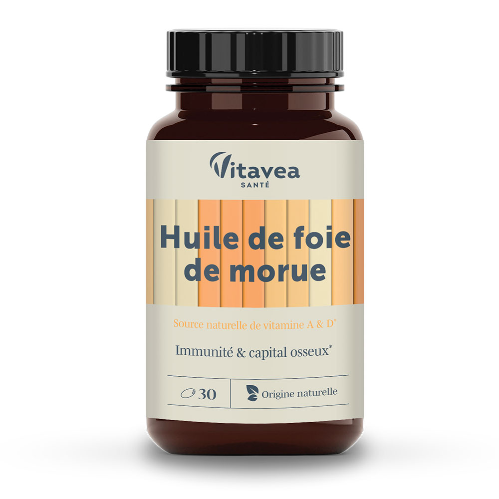 Vitavea Santé Les Essentiels Huile de Foie de Morue Capital Osseux 30 capsules