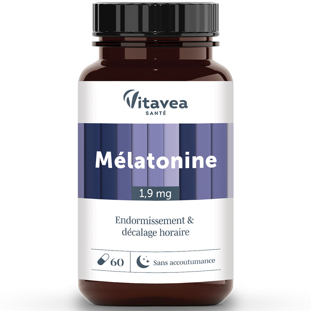 Vitavea Santé Les Essentiels Mélatonine Endormissement & Décalage Horaire 60 gélules
