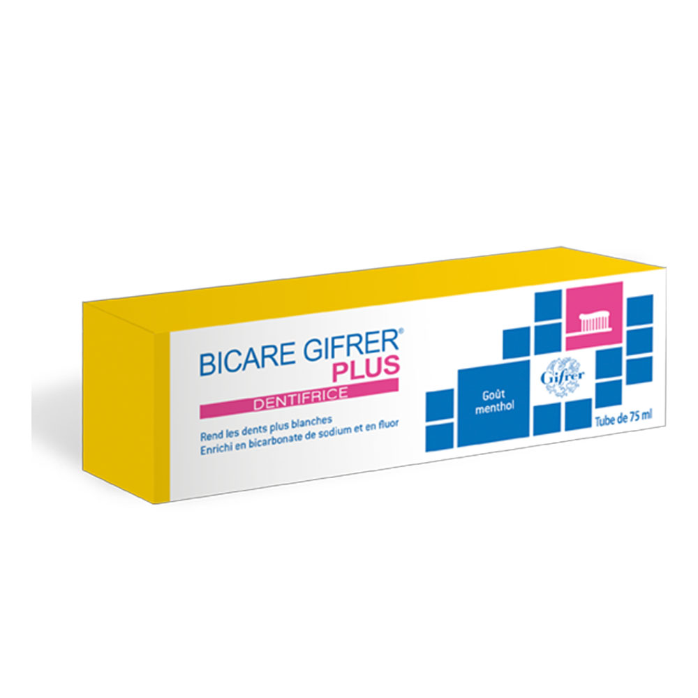Gifrer Bicare Plus Dentifrice bicarbonate Blancheur 75ml