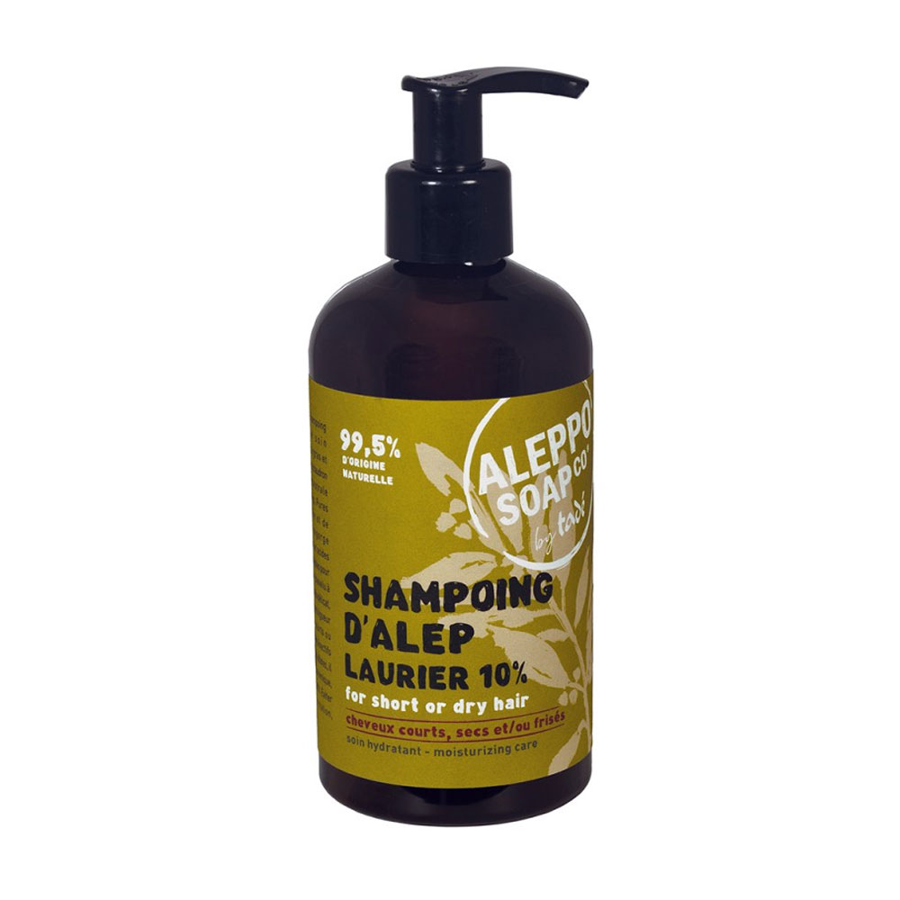 Tadé Shampooing d'Alep Laurier 10% Cheveux courts secs ou frisés 300ml