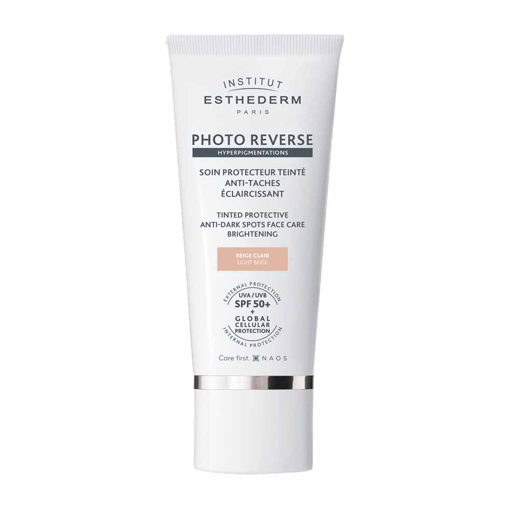 Institut Esthederm Photo Reverse Soin Protecteur Eclaircissant Anti-Tâches SP50+ Beige Clair 50ml