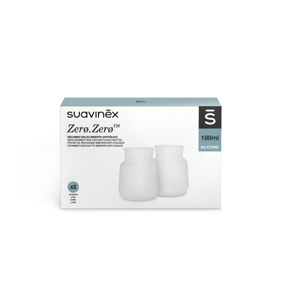 Suavinex Zero Zero Poches De Rechange Biberon Anti-Colique 180ml