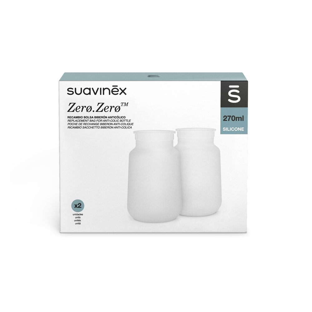 Suavinex Zero Zero Poches De Rechange Biberon Anti-Colique 270ml