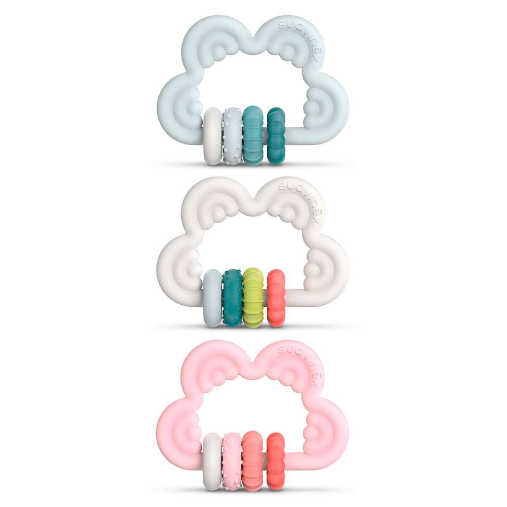 Suavinex Anneau De Dentition Ludique En Silicone Étape 3 Nuage x1