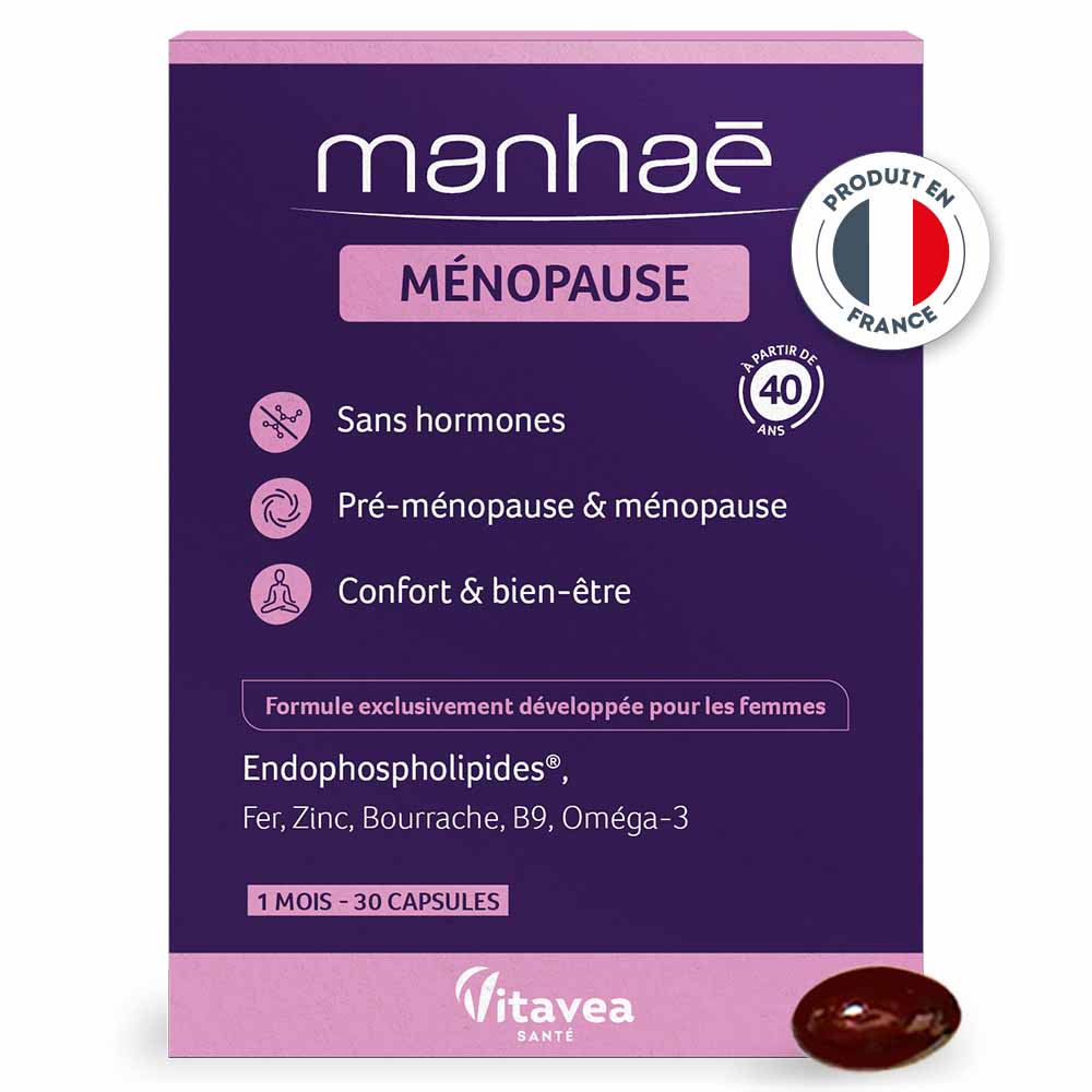 Manhaé Pré-ménopause Ménopause Sans Hormones 30 Capsules