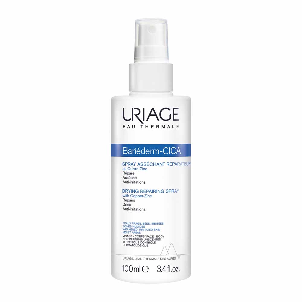 Cica-spray Assechant Reparateur 100ml Bariederm Cica Peaux Fragilisees Et Irritees Uriage