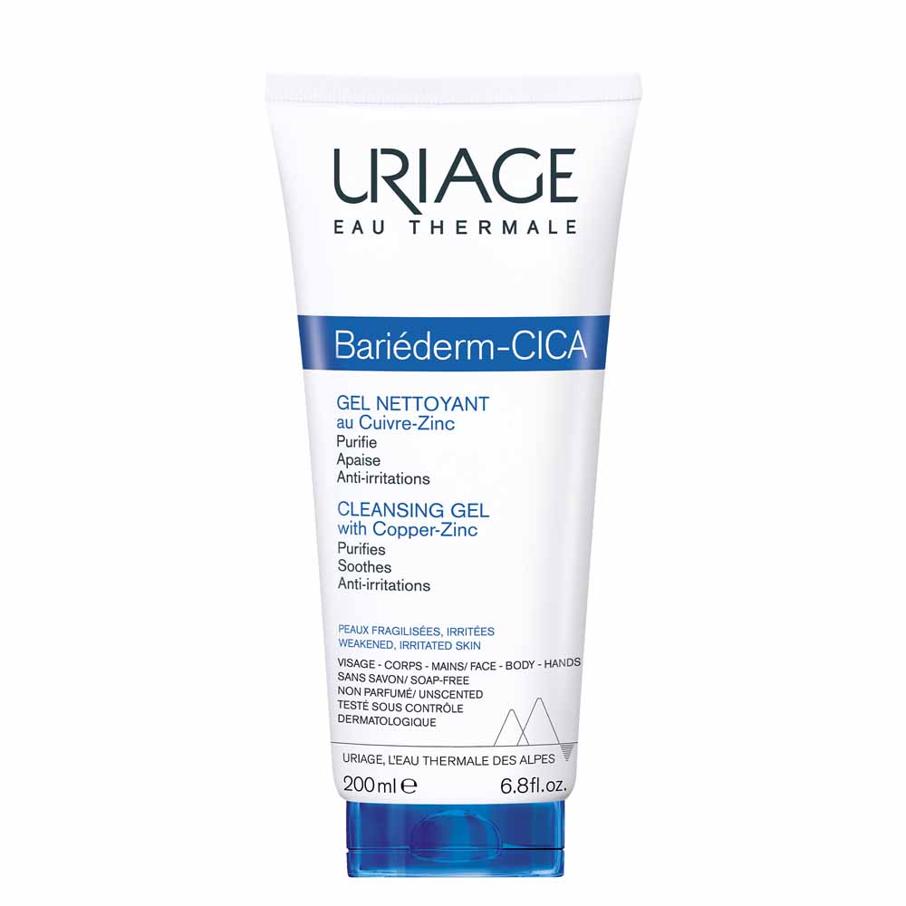Uriage Hygiène visage Gel Nettoyant Bariederm Peaux Fragilisées 200ml