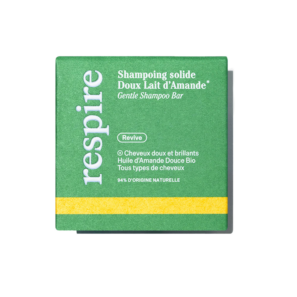 Respire Shampooing solide au lait d'amandes 75g