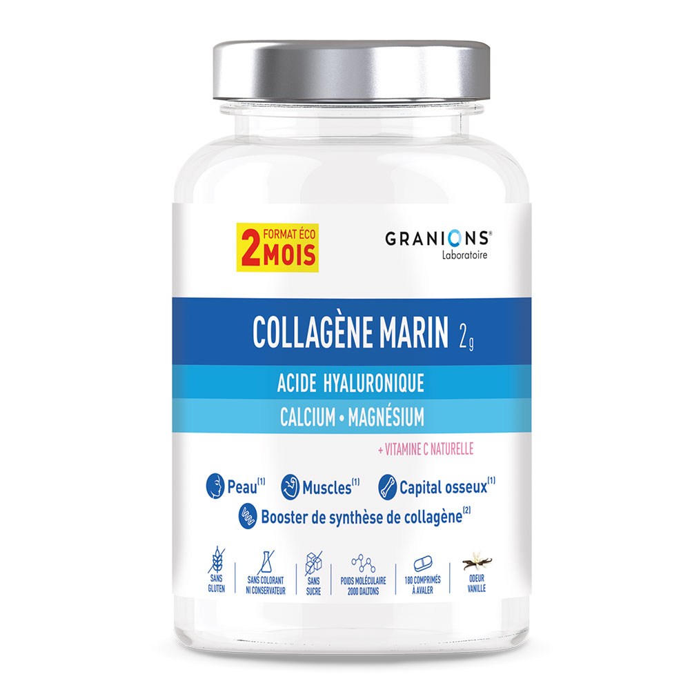 Granions Collagène marin 2g 180 comprimés