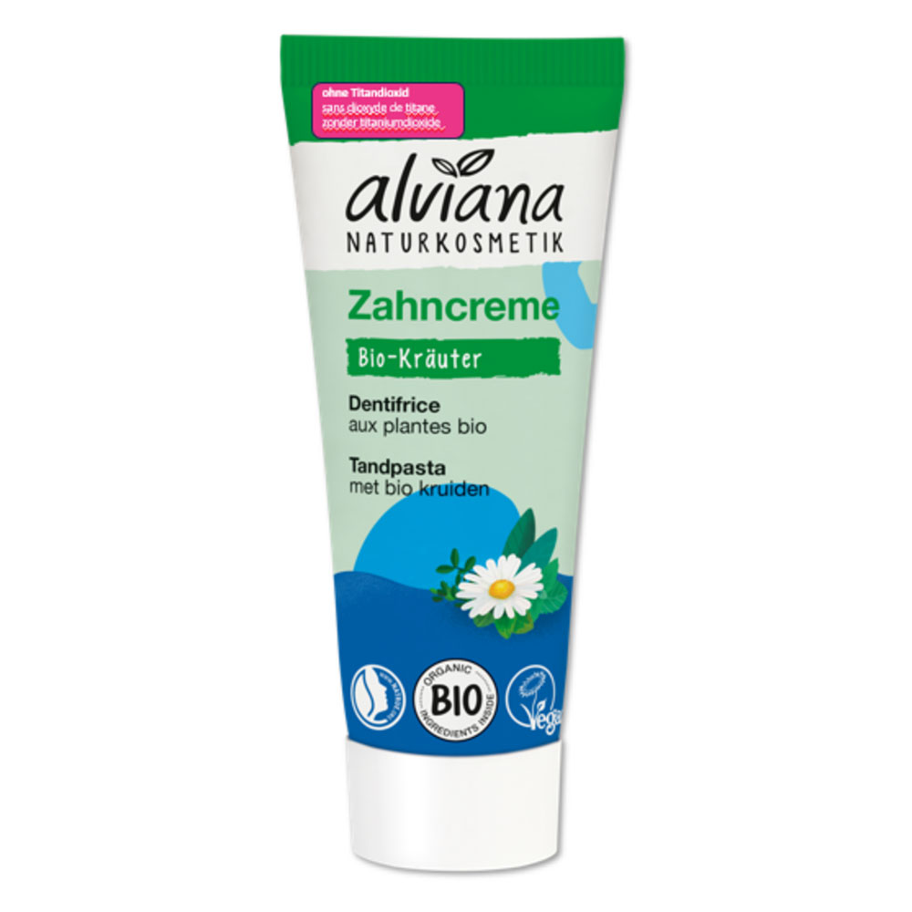 Alviana Dentifrice Aux Plantes Sans Fluor Bio 75ml