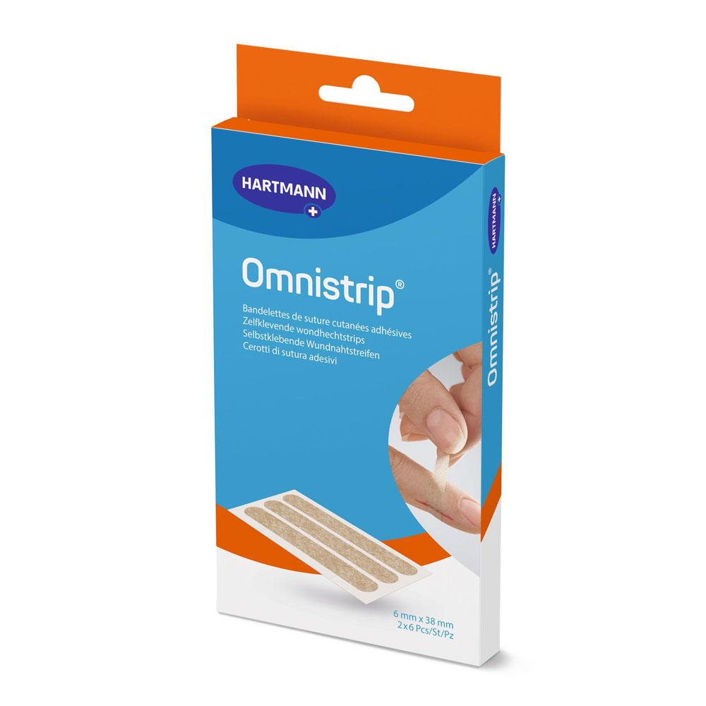 Hartmann Omnistrip Bandelettes de suture pour le traitement de coupures par exemple 2 x 6 strips