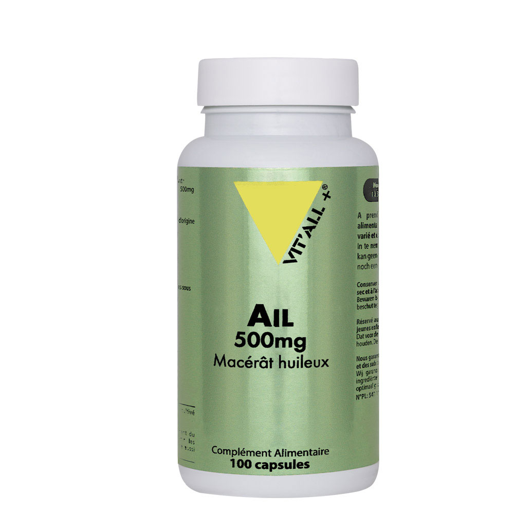 Ail Extrait Standardise 500mg 100 Capsules Vit'All+