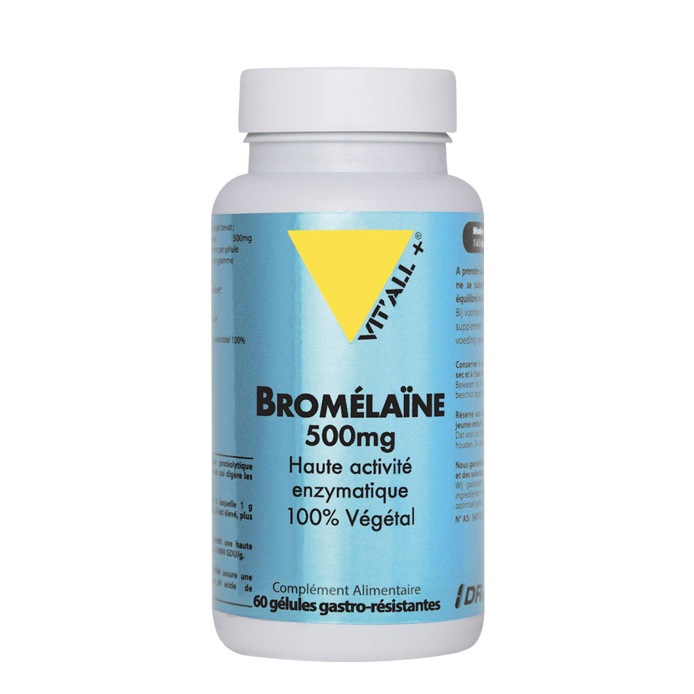 Vit'All+ Bromélaine 500mg 60 gélules gastro-resistantes