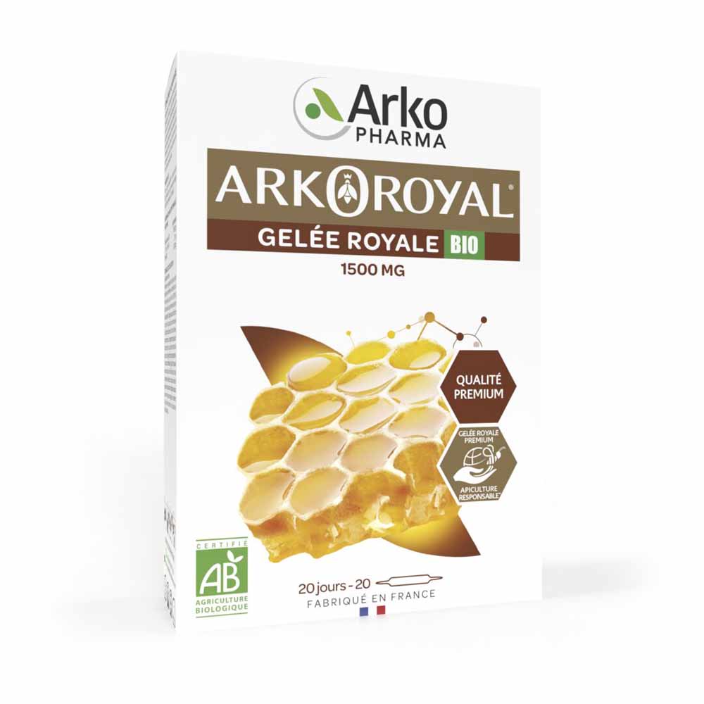 Arkopharma Arkoroyal Gelee Royale 1500mg Bio 20 Ampoules