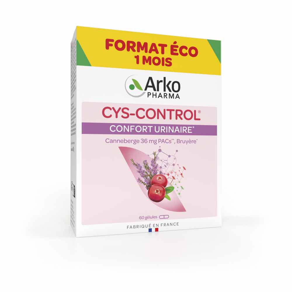 Arkopharma Cys-Control Confort Urinaire Canneberge 60 gélules