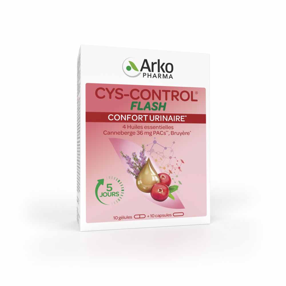 Arkopharma Cys-Control Flash Confort Urinaire 20 gélules