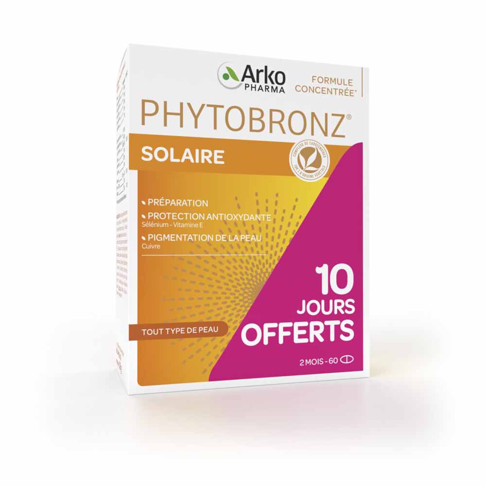 Arkopharma Phytobronz Préparateur Solaire 60 capsules
