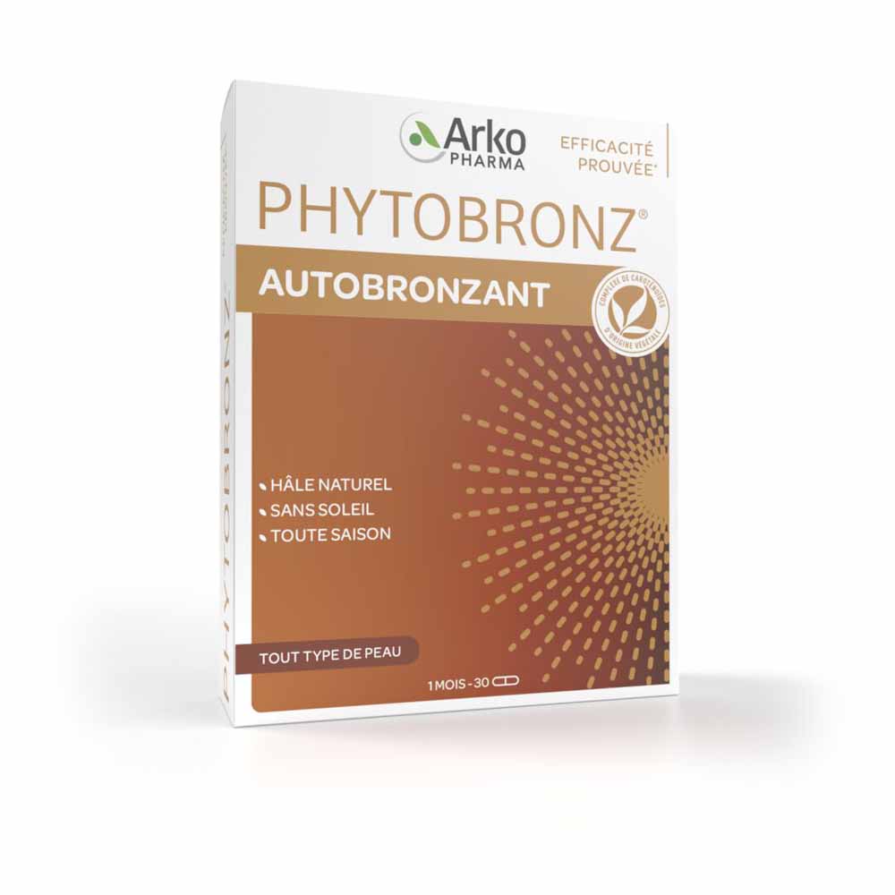 Arkopharma Phytobronz Autobronzant Hâle Naturel Vitamines A & E 30 gélules