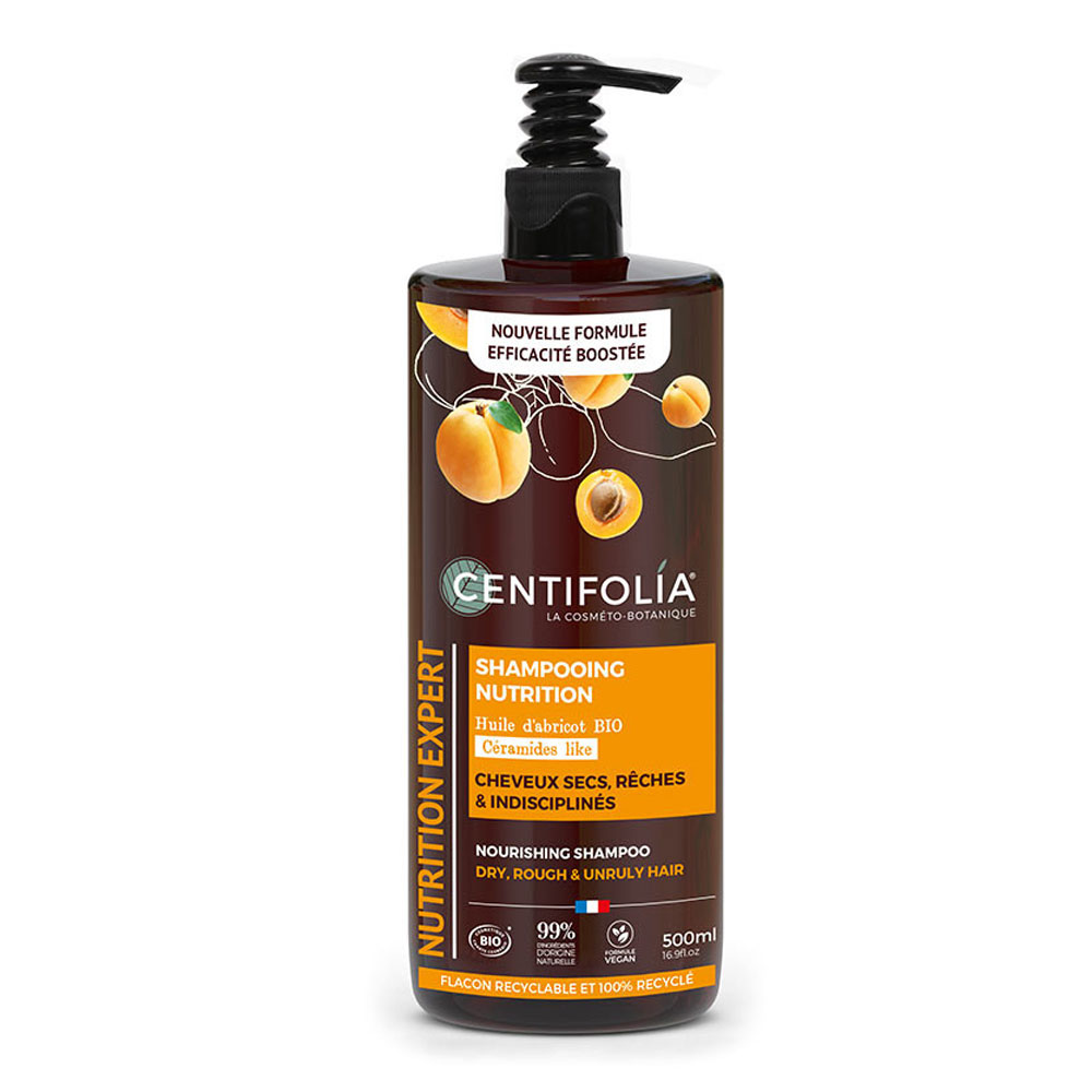 Centifolia Shampooings Shampooing Crème Cheveux Secs Beurre d'Abricot / Huile de Jojoba 500ml