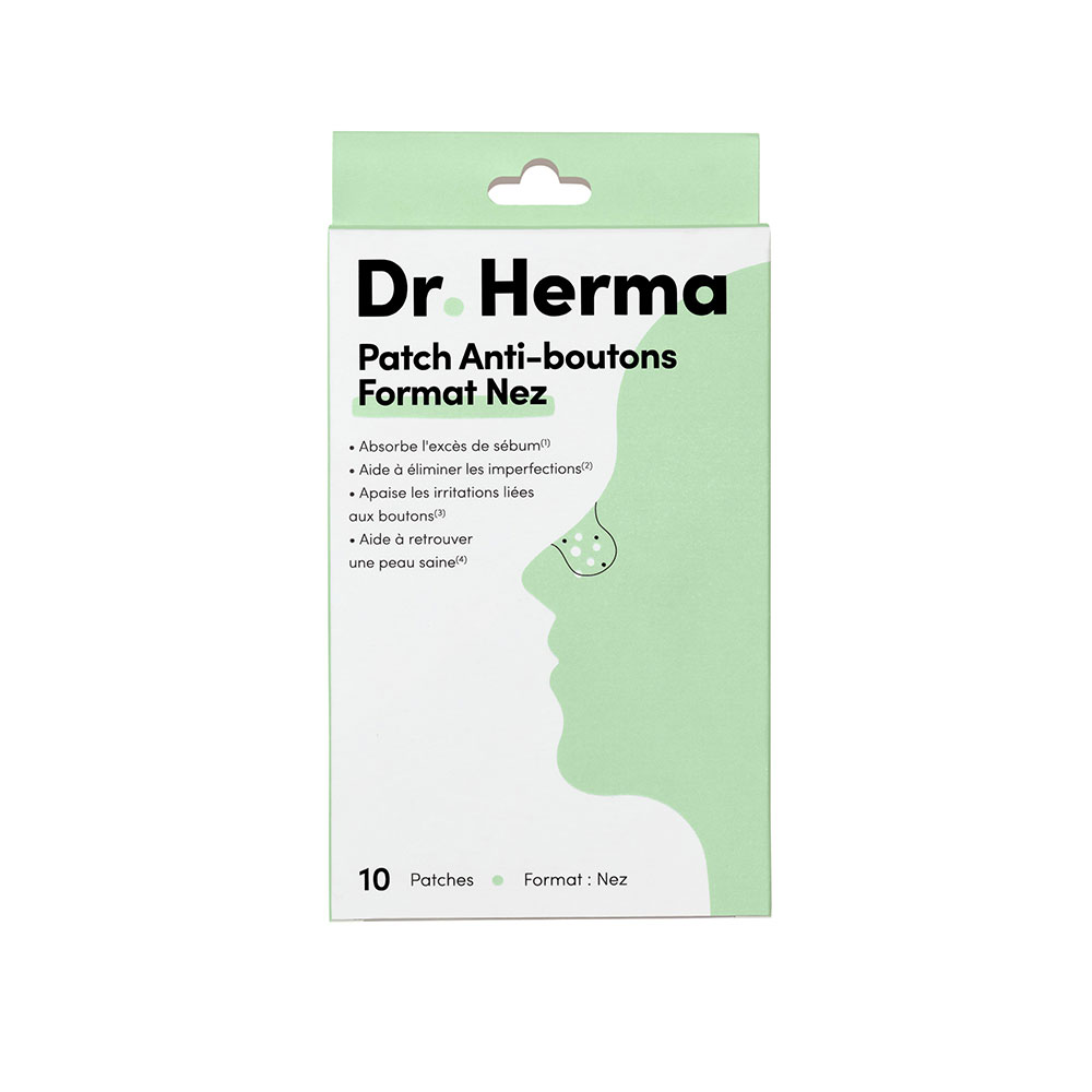 Dr. Herma Patch Anti-Boutons Format Nez x10