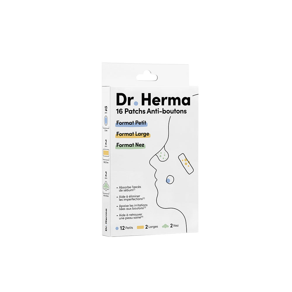 Dr. Herma Patchs Anti-Boutons Multiformats x16
