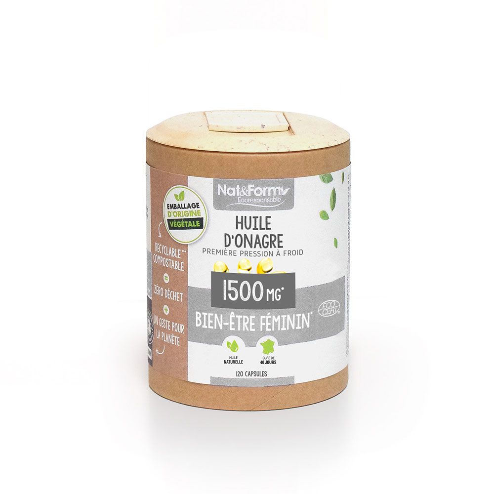 Nat&Form HUILE ONAGRE BIO 120 capsules