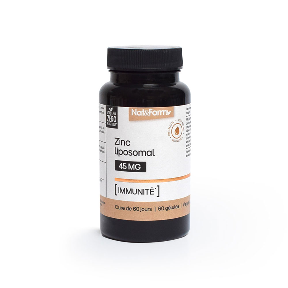 Nat&Form Zinc liposomal x60 gélules végétales