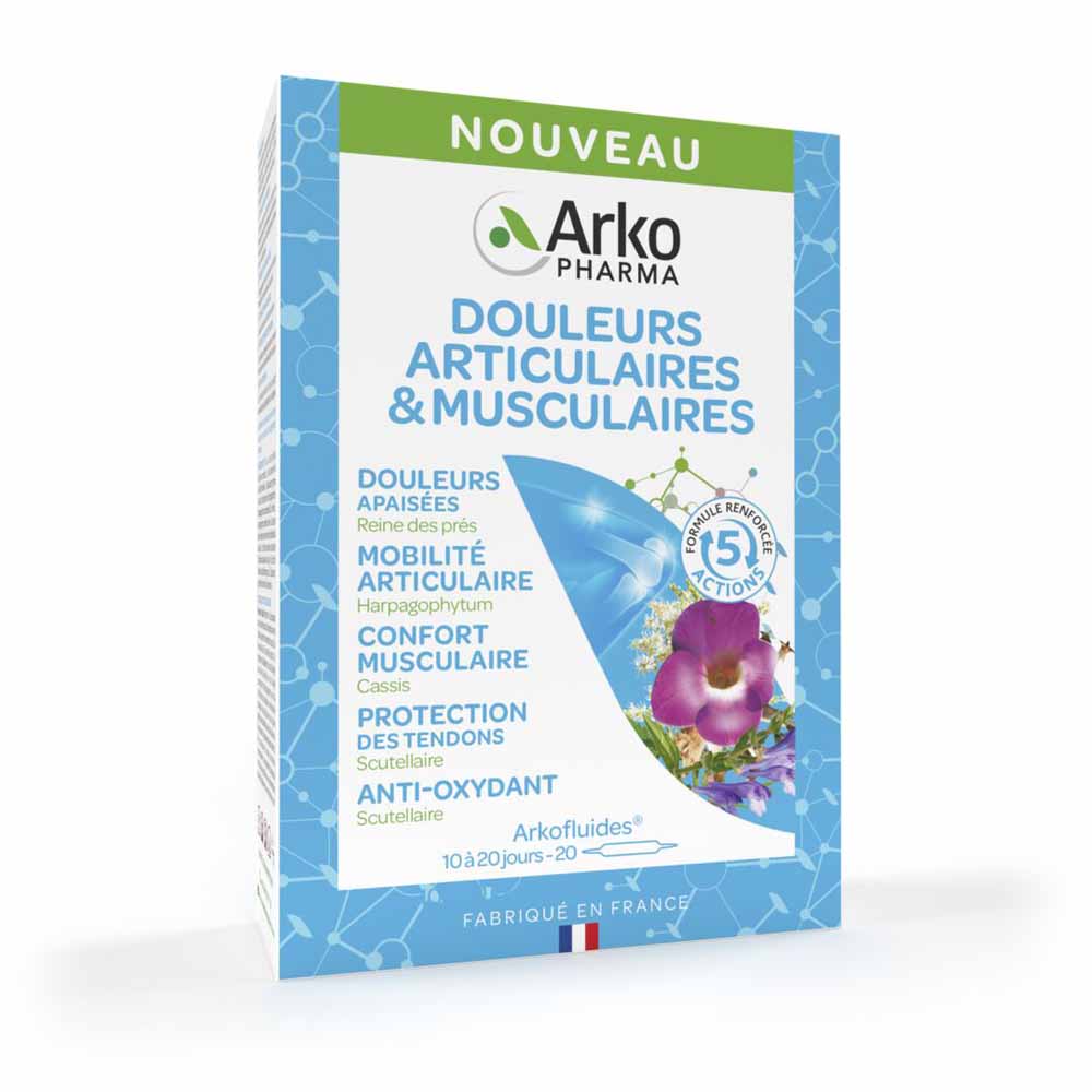 Arkopharma Arkofluides Douleurs Articulaires & Musculaires 20 Ampoules