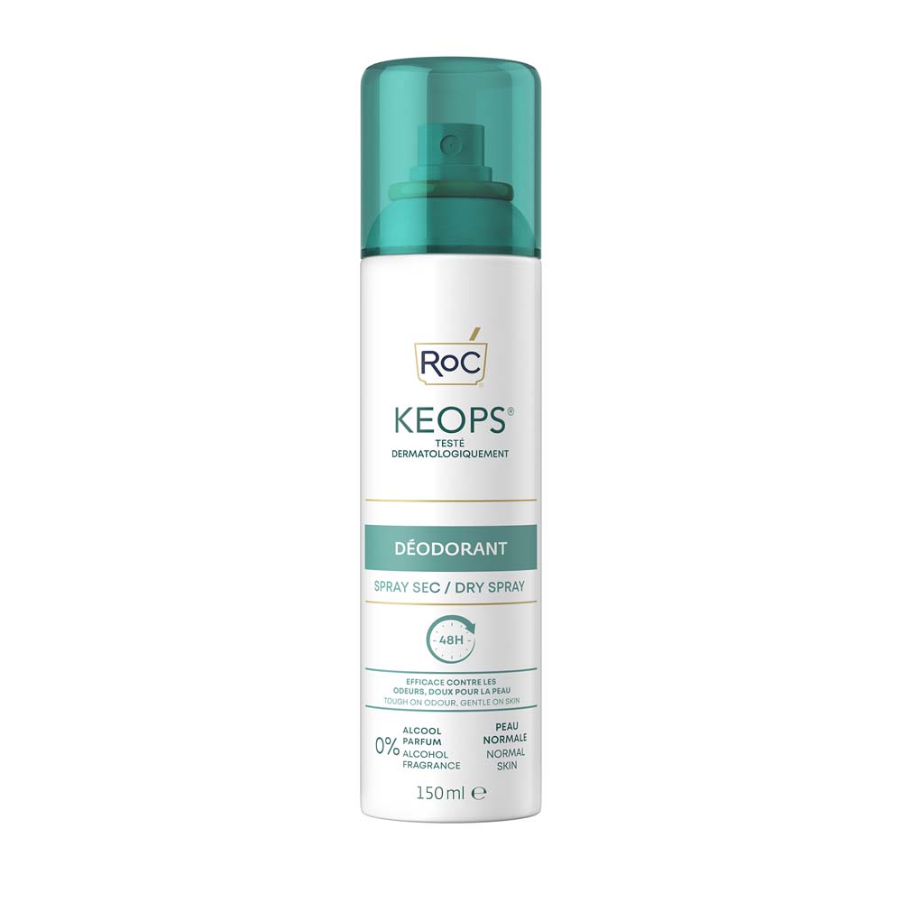 Roc Deodorant Spray Sec Transpiration Abondante150ml Keops 150ml