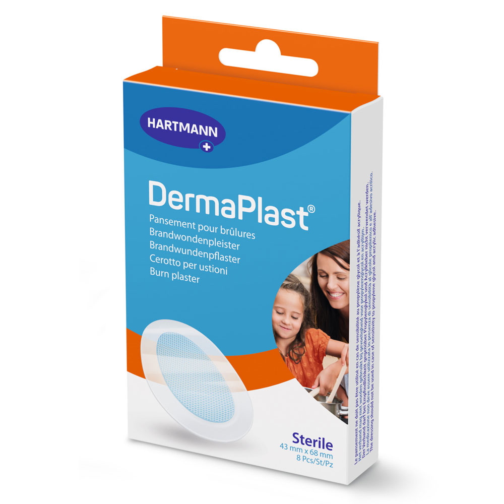 Hartmann Dermaplast Effect Pansements Brûlures 4,5x6,5mm x8