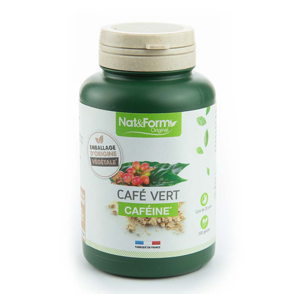 Nat&Form Cafe Vert Bio 200 Gelules Cafeine Nat&form