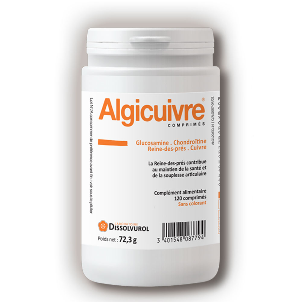 Dissolvurol Algicuivre Articulations 120 Comprimes