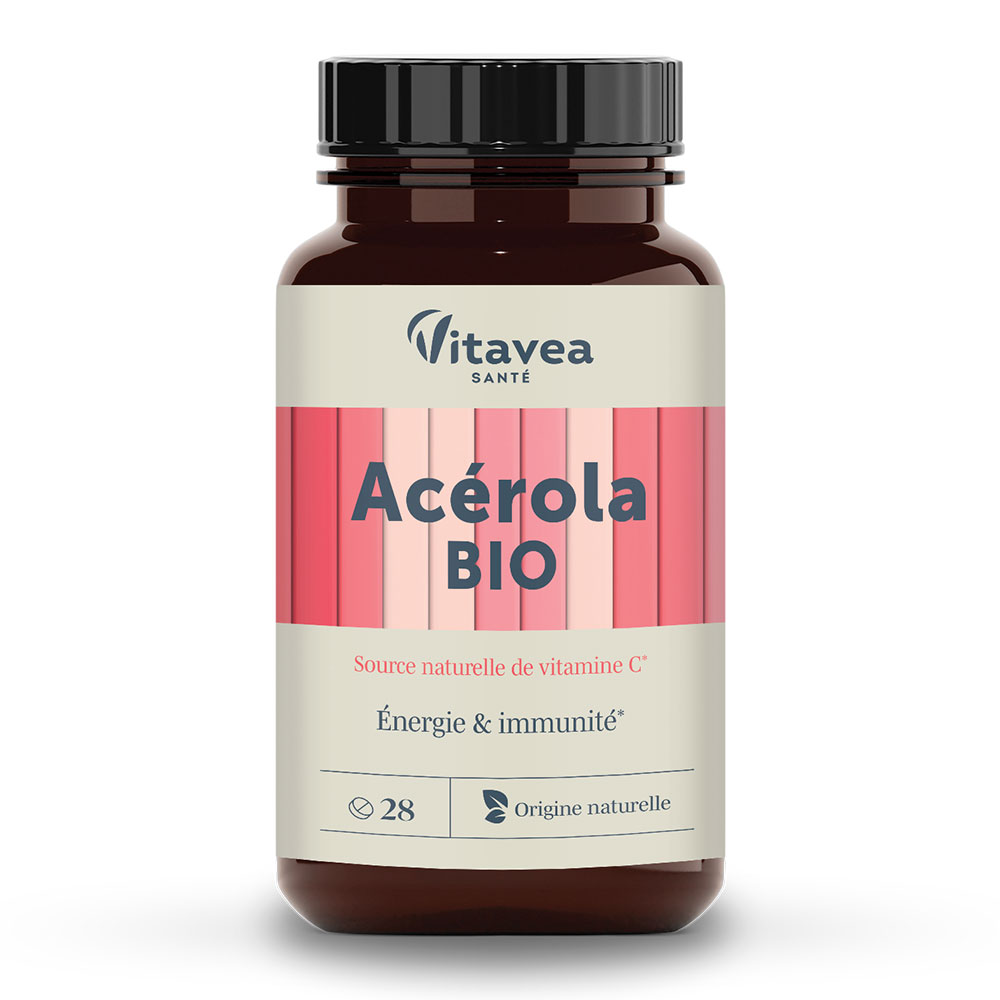 Vitavea Santé Les Essentiels Acérola Bio Energie et immunité 28 comprimés