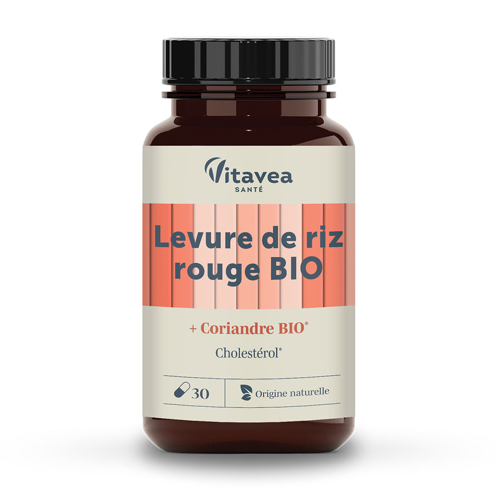 Vitavea Santé Les Essentiels Levure de Riz Rouge & Coriandre Bio Cholestérol 30 Gélules