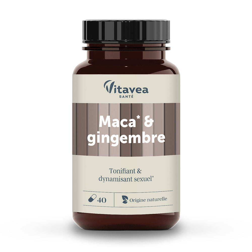 Vitavea Santé Les Essentiels Maca Gingembre Tonifiant & Dynamisant sexuel x40 gélules