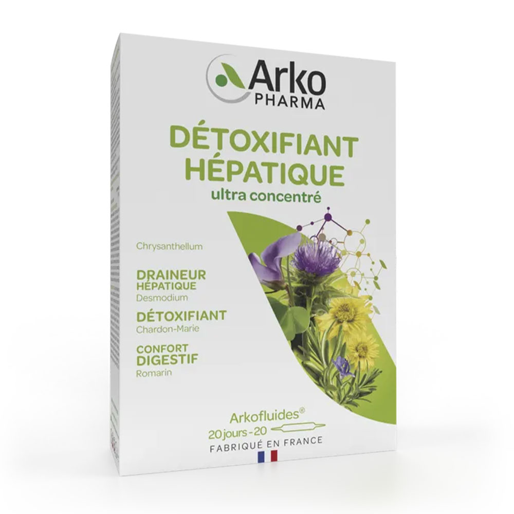Arkopharma Arkofluides Détoxifiant Hépatique Ultra Concentré