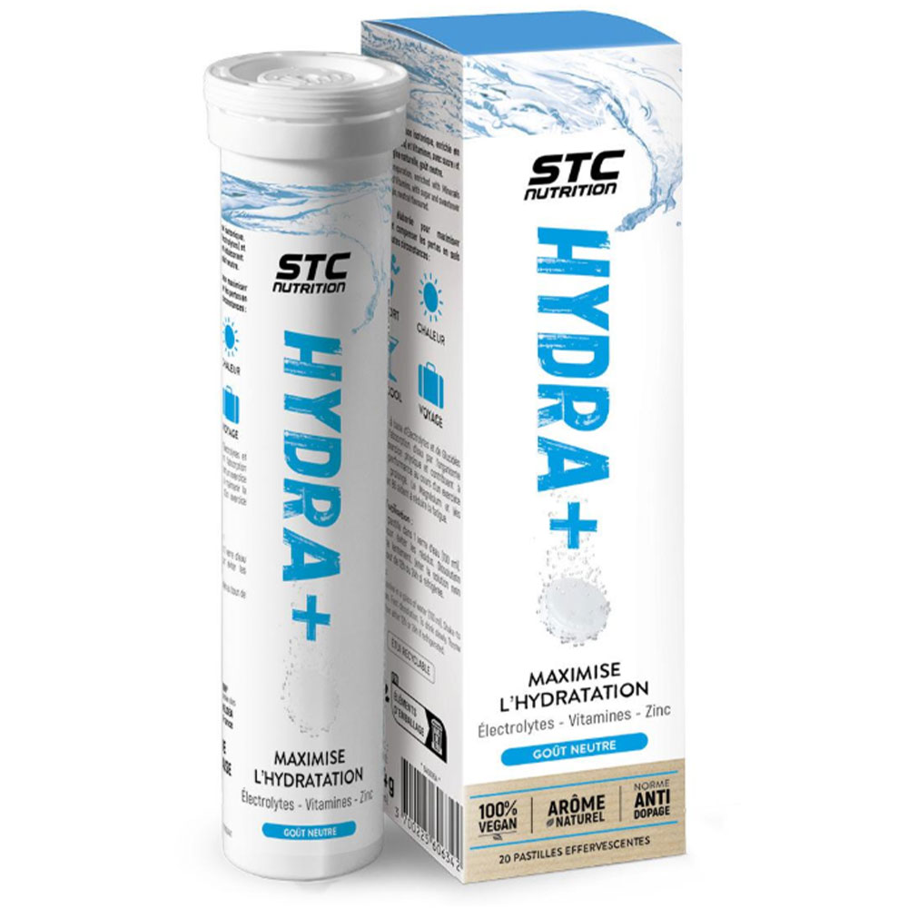 Stc Nutrition Hydra+ Goût Pêche 20 pastilles effervescentes