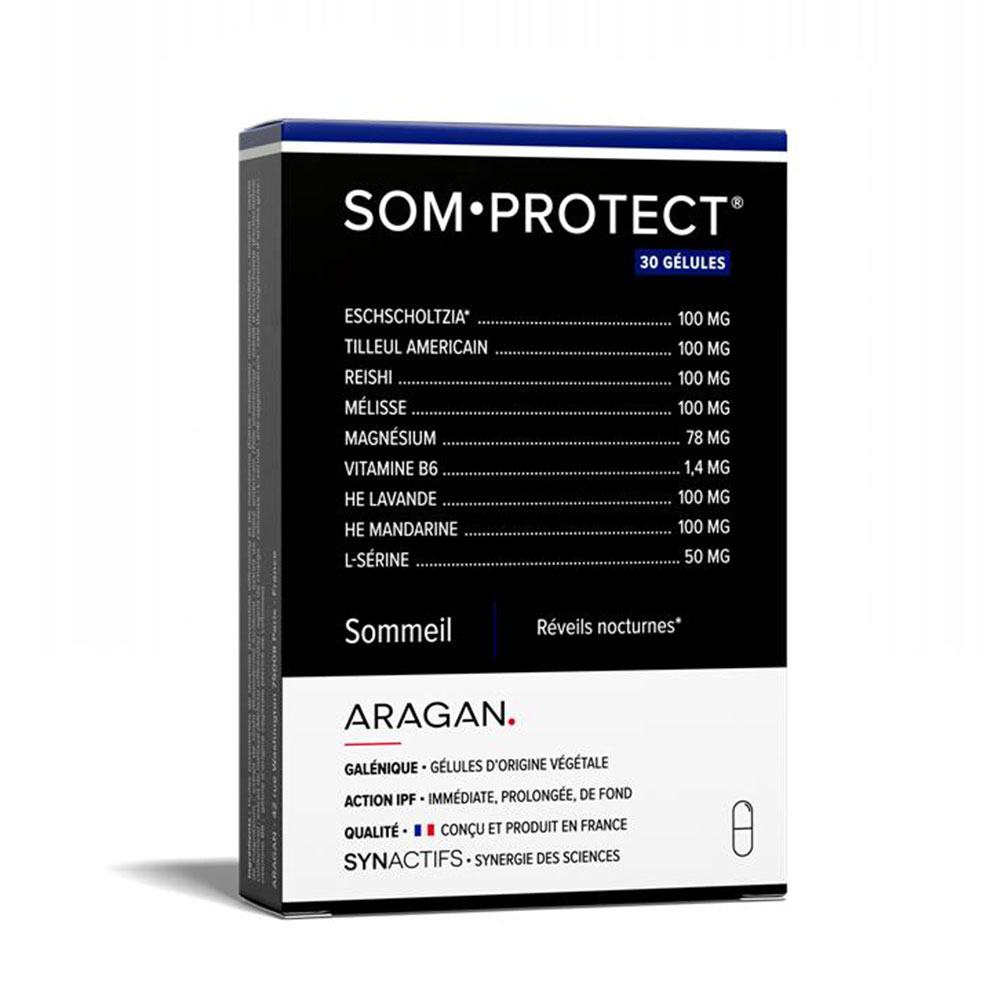Aragan Synactifs SomProtect Sommeil 30 Gélules