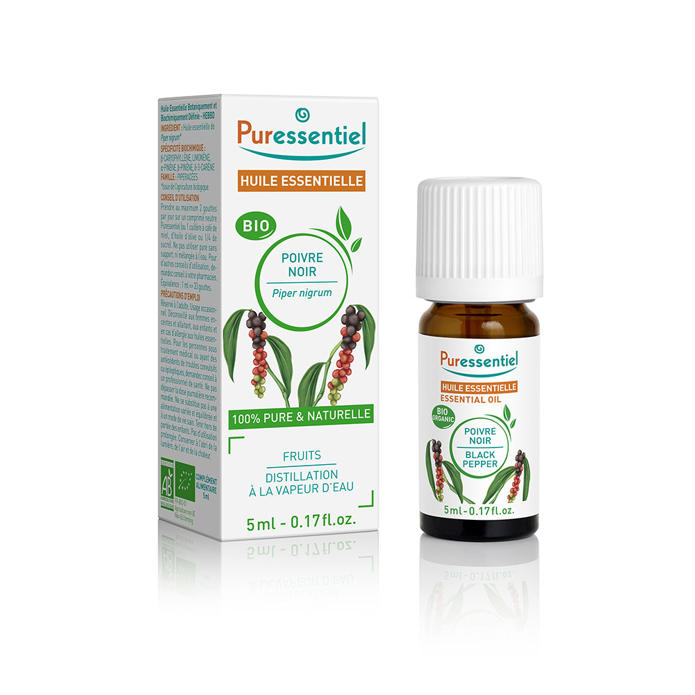 Puressentiel Huiles Essentielles Poivre Noir Bio 5ml
