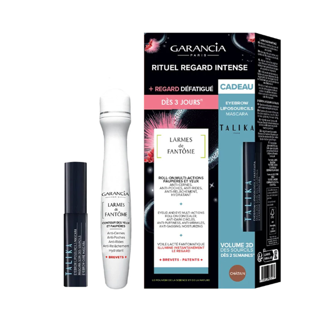 Garancia Coffret Larmes de Fantôme et Mascara Liposourcils Talika Châtain 15ml