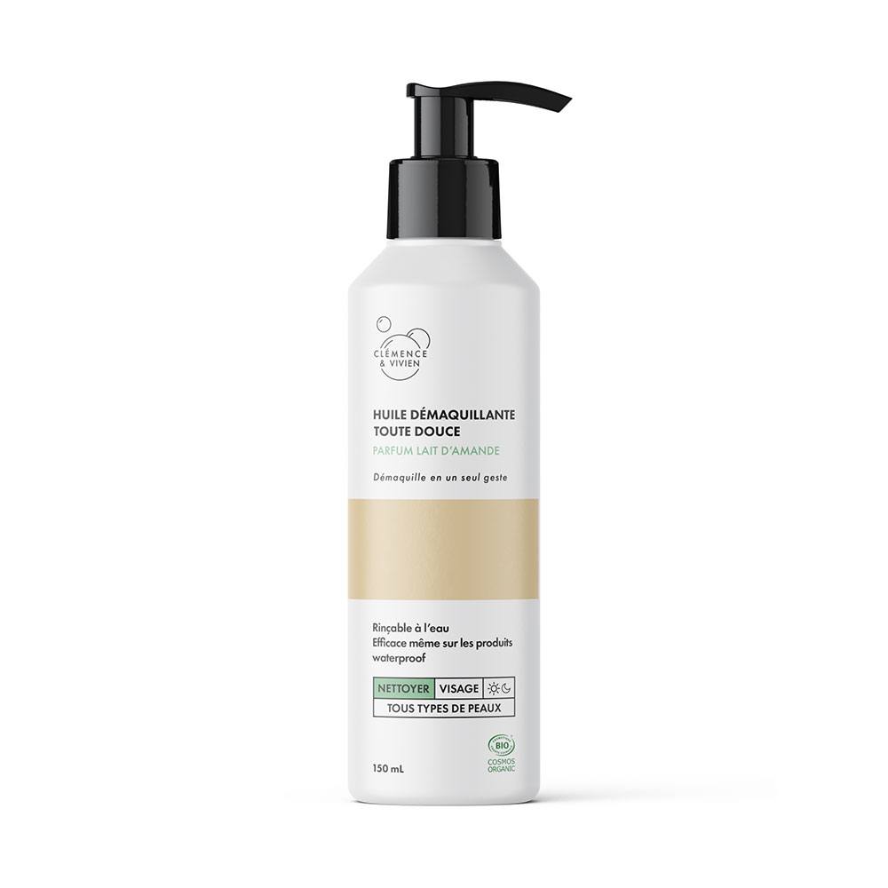Clemence&Vivien Huile Démaquillante Toute Douce Parfum Lait D'Amande 150ml