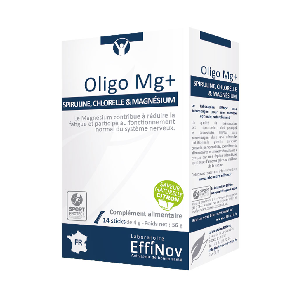 Effinov Nutrition Oligo Mg+ Oligo-éléments et magnésium 14 sticks