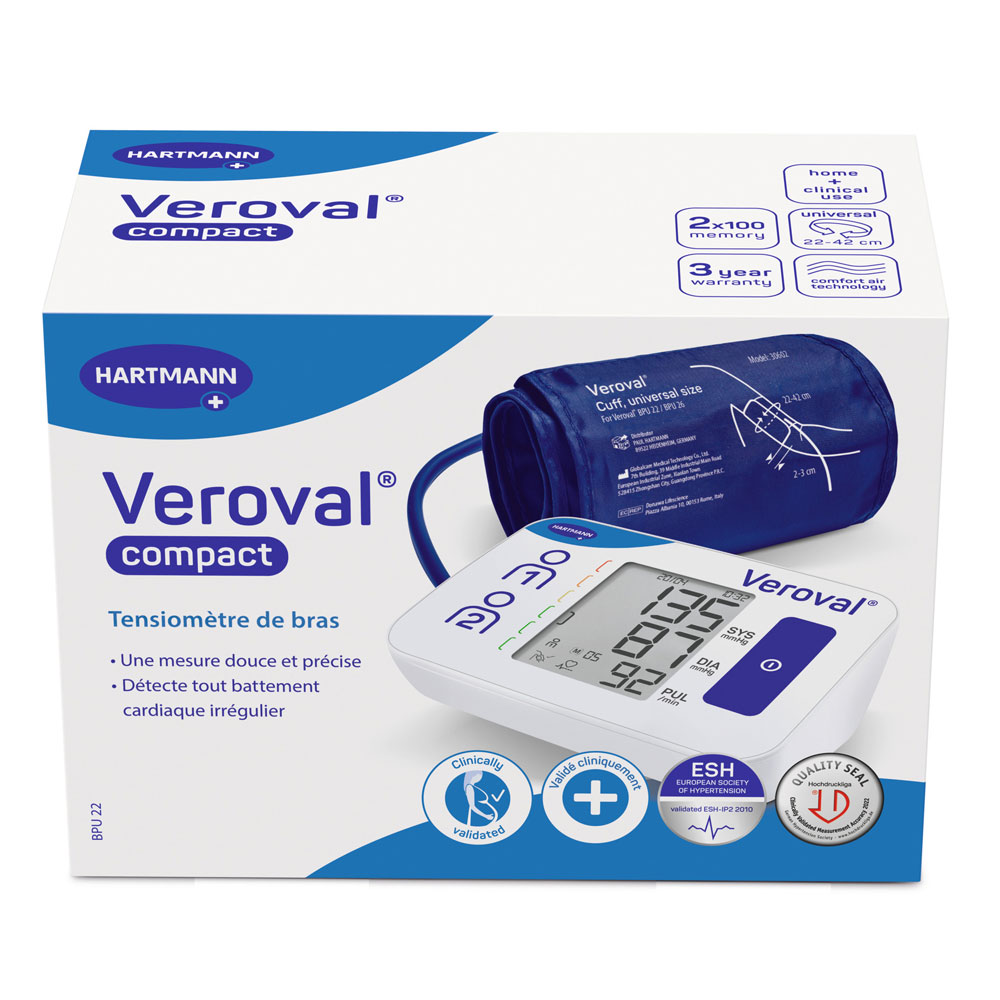 Hartmann Veroval Tensiomètre de Bras compact