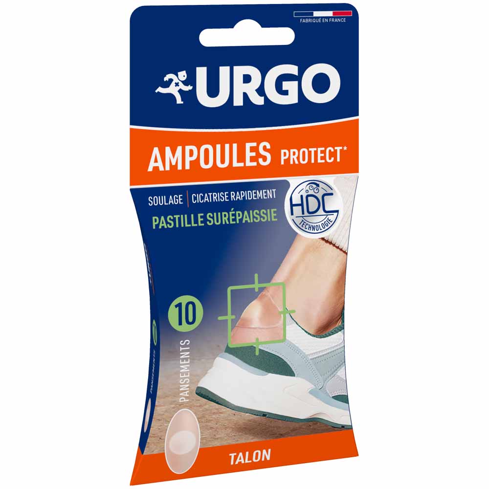 Urgo Ampoules Protect Pastilles Surépaissie Talon 10 Pansements